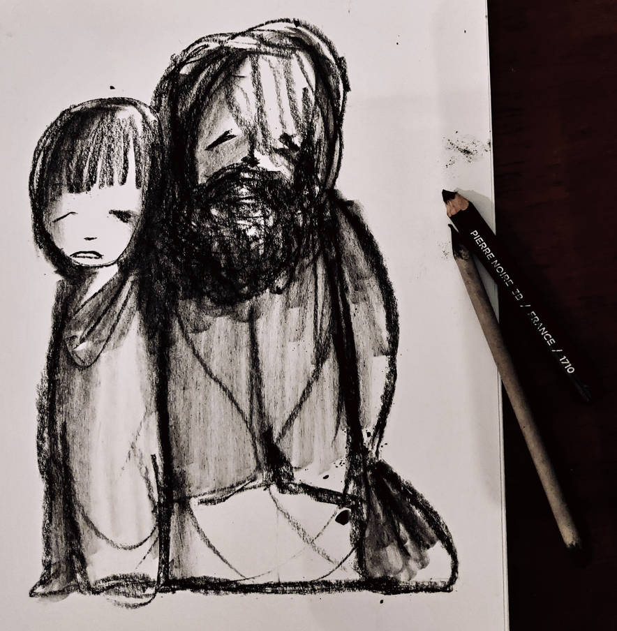 Bearded Homeless Deviantart Two homeless by lineheartlukasan on DeviantArt