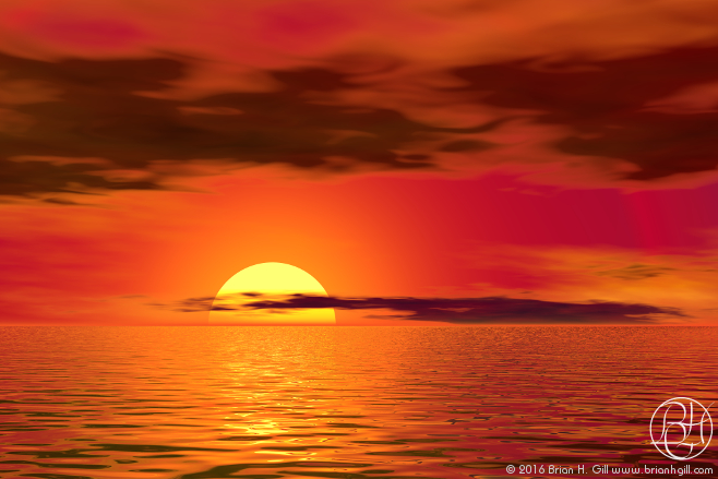 Sunset Halo by Norski