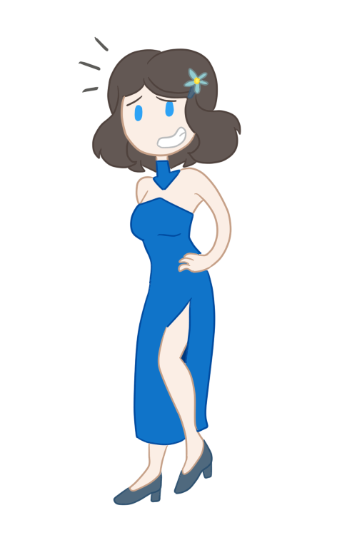 Eve in a dress