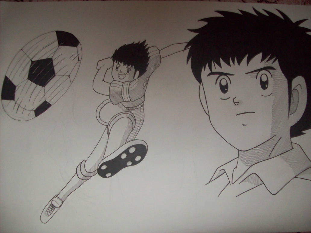 Captain Tsubasa draw by arrutiseba on DeviantArt
