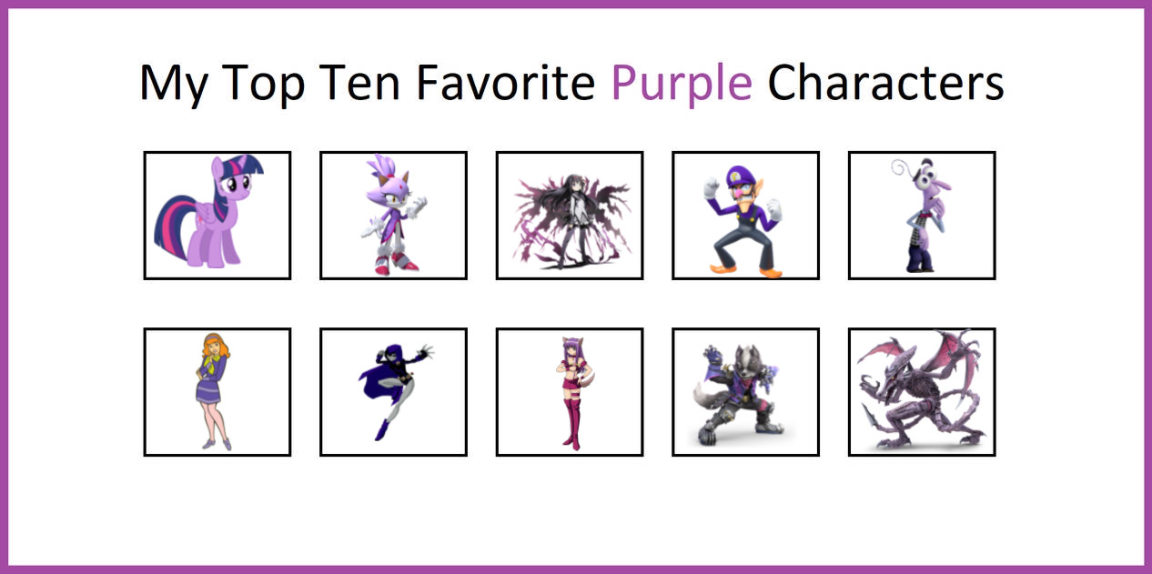 Purple Character Examples My Top 10 Favorite Purple Characters by RamiroCalderonIV on DeviantArt