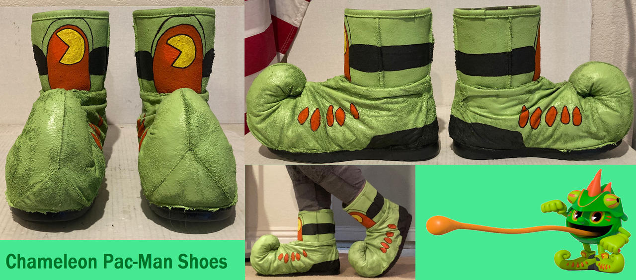 Chameleon Pac-Man Shoes by LACB20Studios on DeviantArt