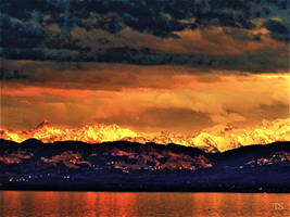 Alpengluehen - glowing Alps.