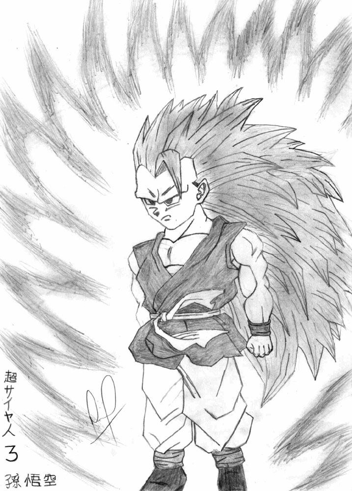 How To Draw Goku ssj 3 / Como desenhar o Goku ssj 3 