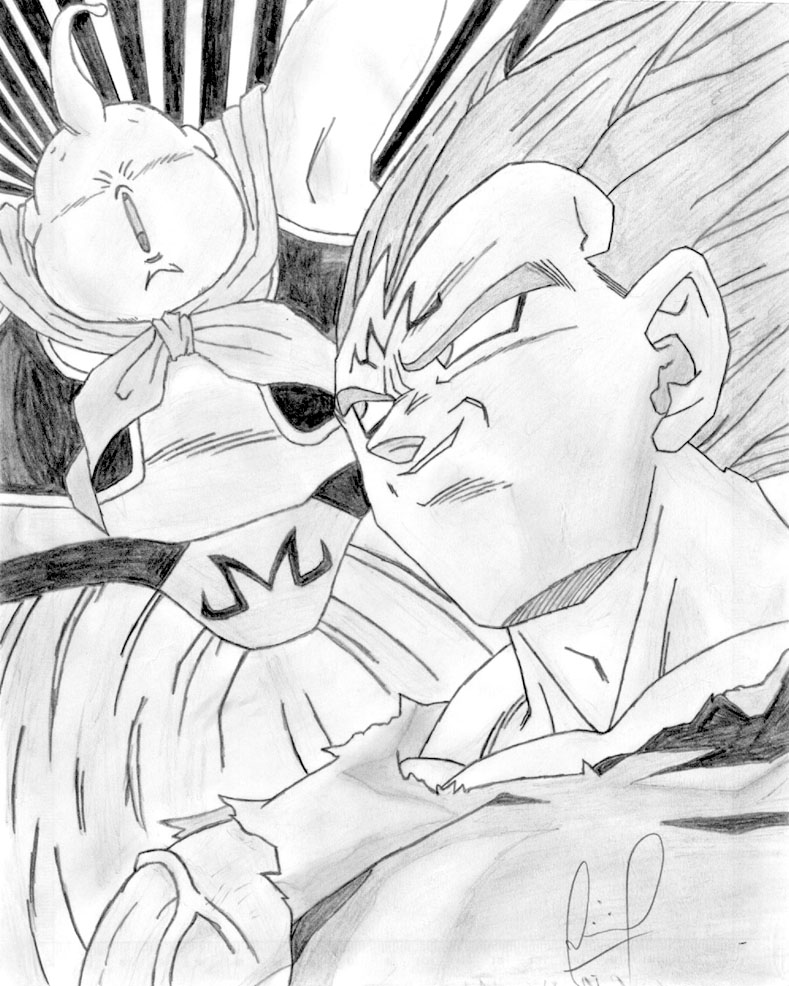 Majin Vejita Vs Majin Boo by LuffyWKF on DeviantArt