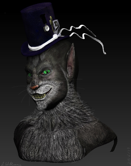 Humanoid Cheshire Cat- ZBrush