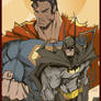 SuperMan and Batman -in Light-