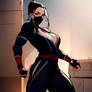 Female Mortal Kombat Ninja AI Art.