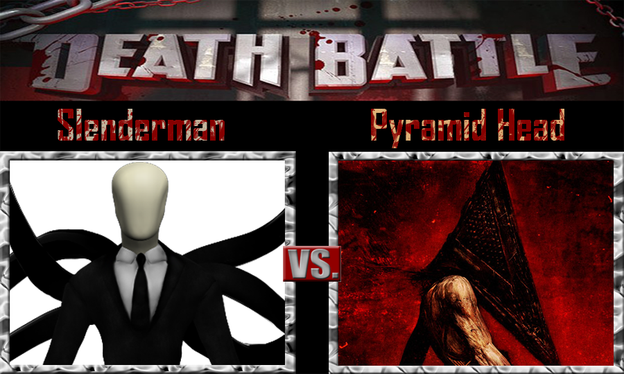 Slender Man Vs Pyramid Head by jim-shadow on DeviantArt