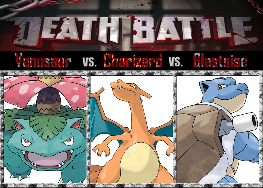 blastoise vs charizard full battle