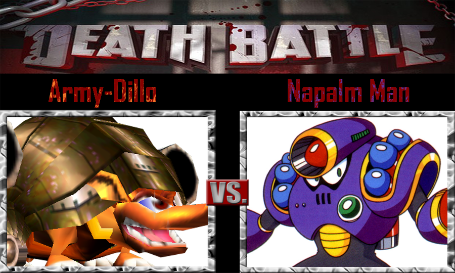 Army-Dillo vs Napalm Man