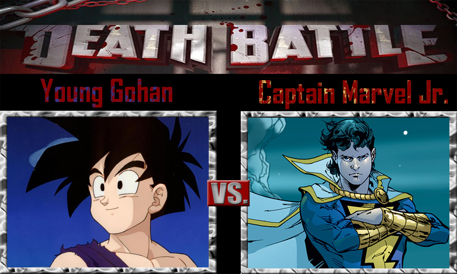 Young Gohan vs Captain Marvel Jr.