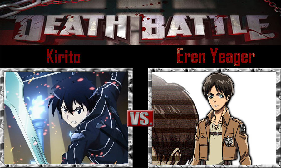 Kirito vs Eren Yeager by SonicPal on DeviantArt Kirito vs Eren Yeager by SonicPal on DeviantArt