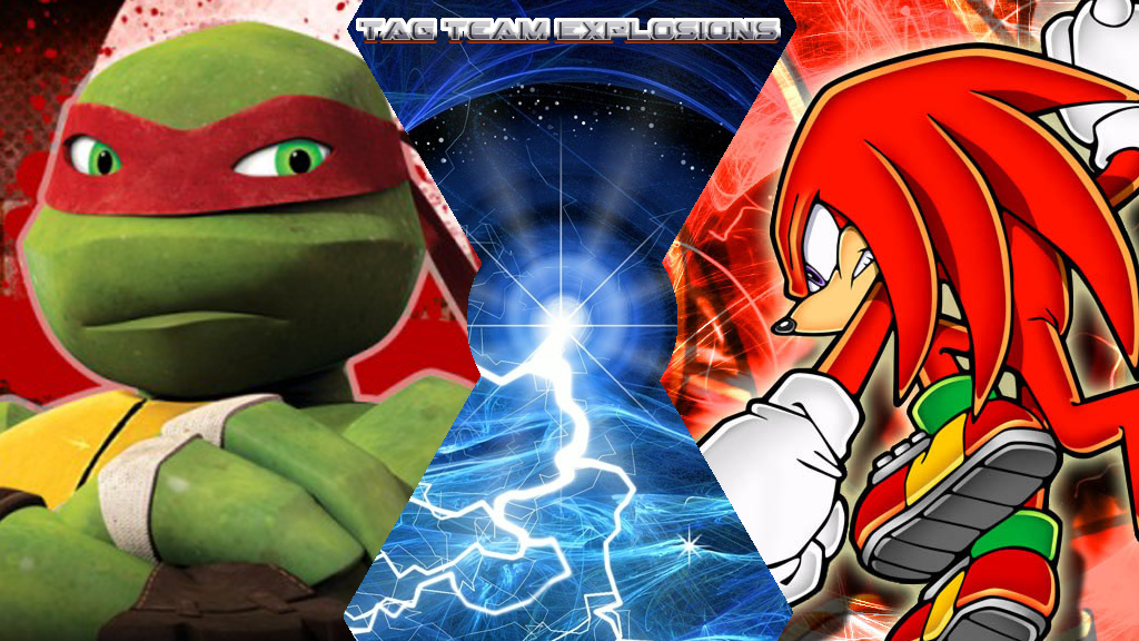 Knuckles Vs Raphael Tag Team Explosions Claims 3/Team-ups for Sale by SonicPal on DeviantArt