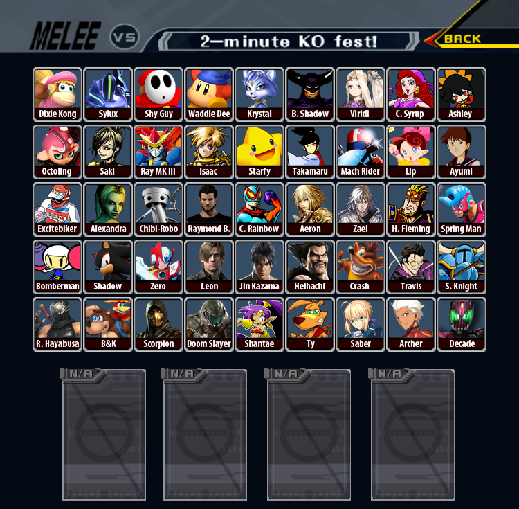 SSB Custom Roster What-if Newcomers by SonicPal on DeviantArt