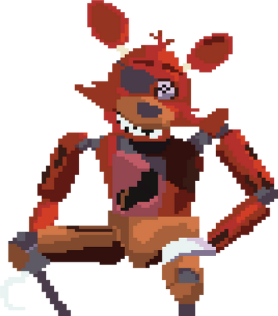 foxy the pirate pixelated by 1zerotwo64 on deviantart. 
