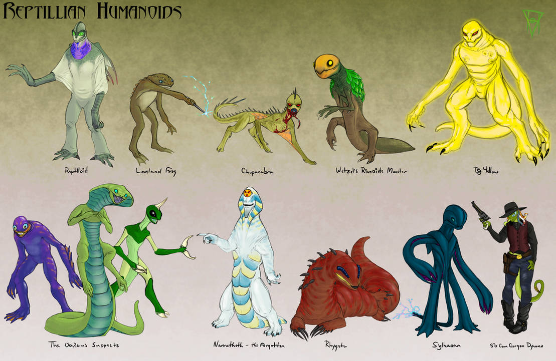Intulo Cryptid Mythos - Reptilian Humanoids by ValhaHazred on DeviantArt