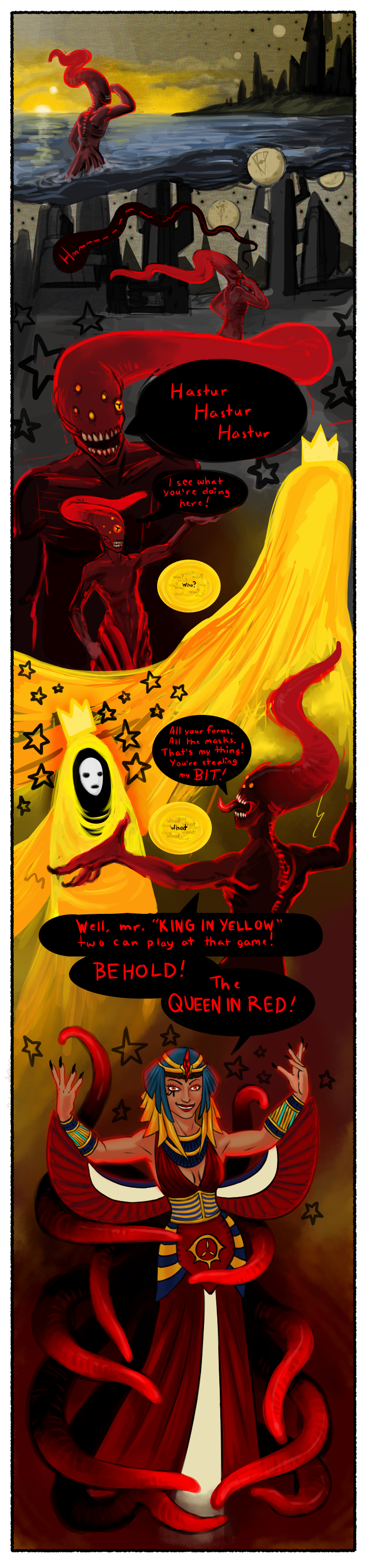 King in Yellow, Queen in Red