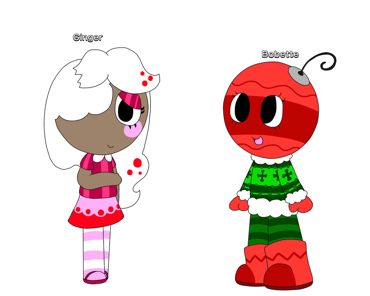 DW characters in my art style- Ginger and Bobette by ...