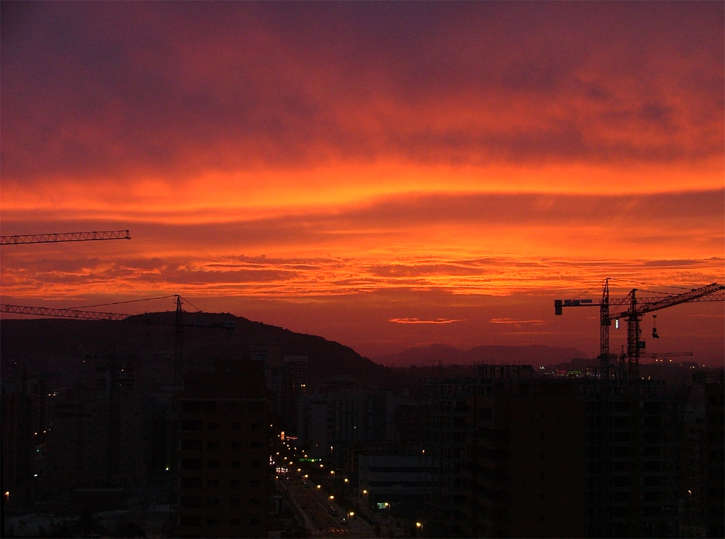 Alicante sunset later