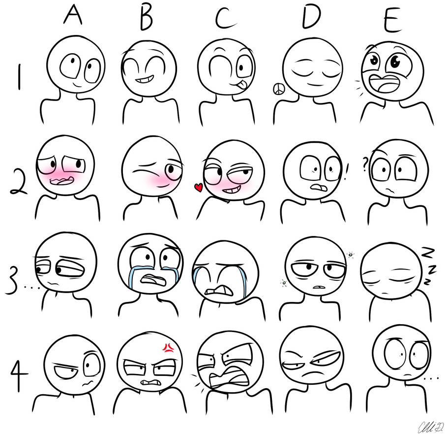 Expression Chart By Ddg11yt On Deviantart Expression Chart By Ddg11yt On Deviantart