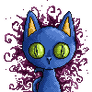 Blue Kitty Pixel