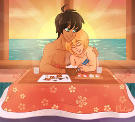 Eremin Kotatsu Cuddles in Japan