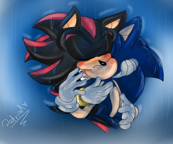 Sonic and Shadow kissing by justin777777777 on DeviantArt