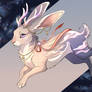 Sunset Jackalope bunny Adoptable OTA open