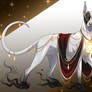 White Doberman doggo Adoptable OTA closed