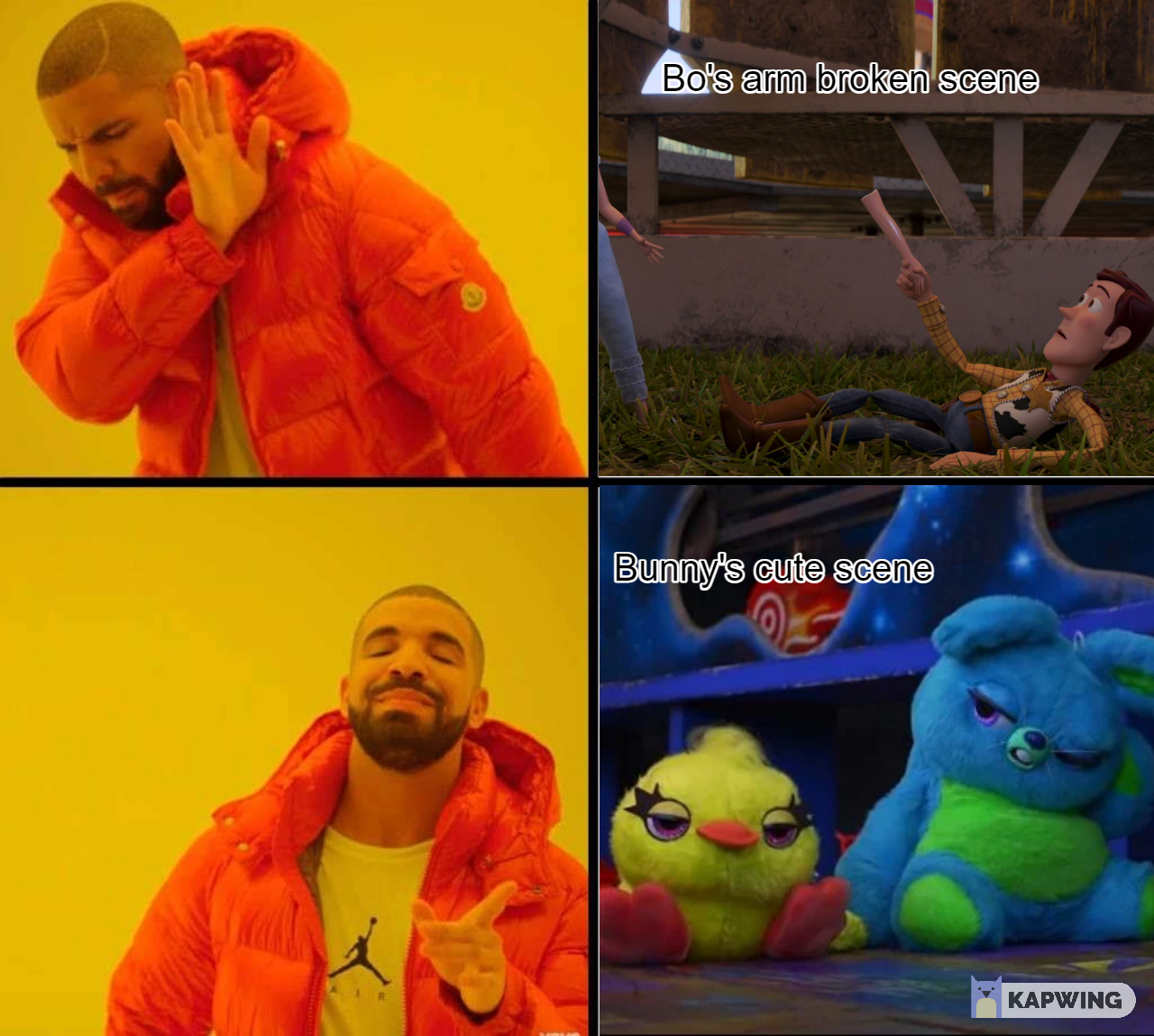 Drake Reaction Meme Maker - Toy Story 4 by Tayla-Chan2023 on