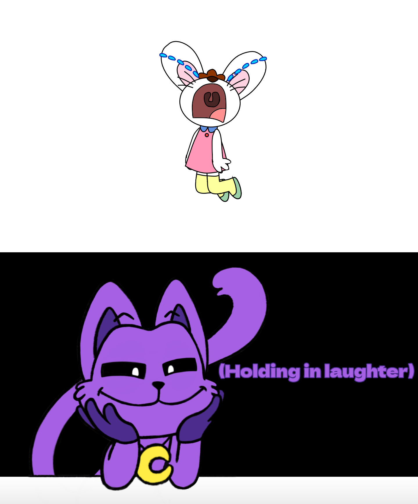CatNap Laughs at Mimi Rabbit Crying by Tayla-Chan2023 on DeviantArt