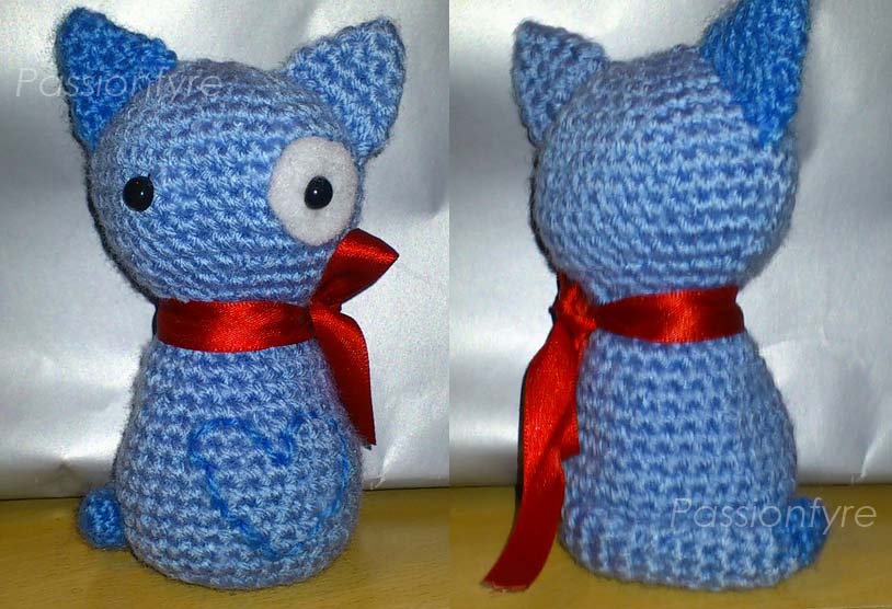 Amigurumi Blue Kitty