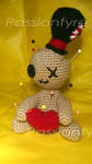 Amigurumi Voodoo Doll Pin Cushion by passionfyre