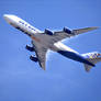 Atlas 747-8 creating vapor