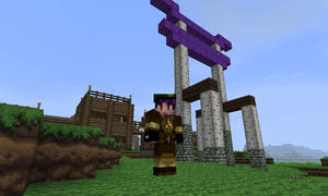 Torii Gate in Minecraft Village