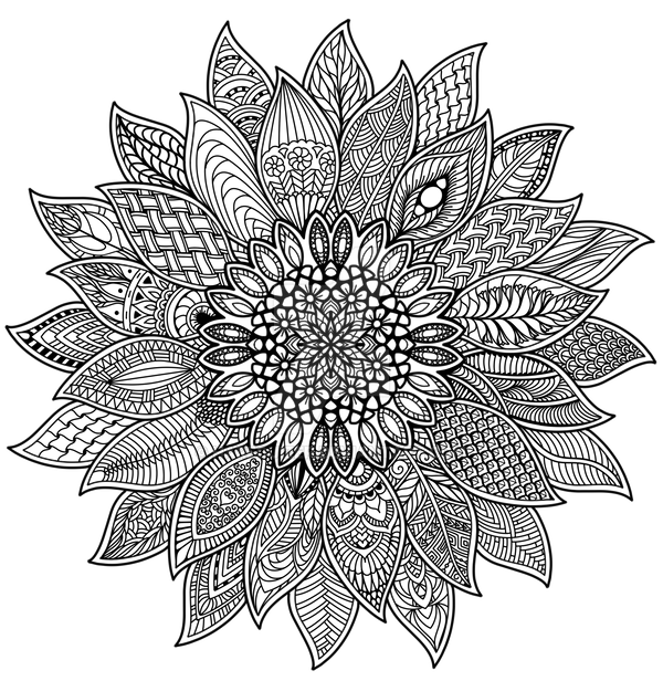 Download Sunflower Mandala By Hareguizer On Deviantart