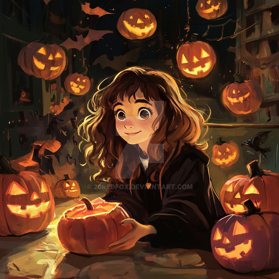Hermione Grangers Halloween Celebration By 20RedFox On DeviantArt hermione-grangers-halloween-celebration-by-20redfox-on-deviantart