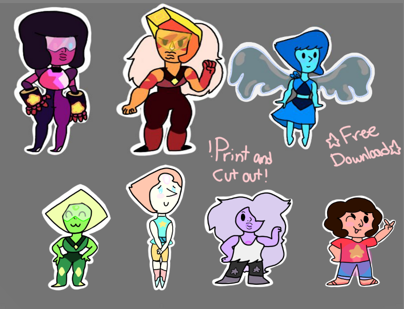 steven universe stickers free download by paulusky on deviantart