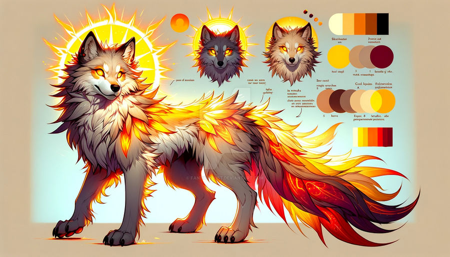 Fantasy Wolf Adoptable - OPEN 0104 by FantasyBust on DeviantArt