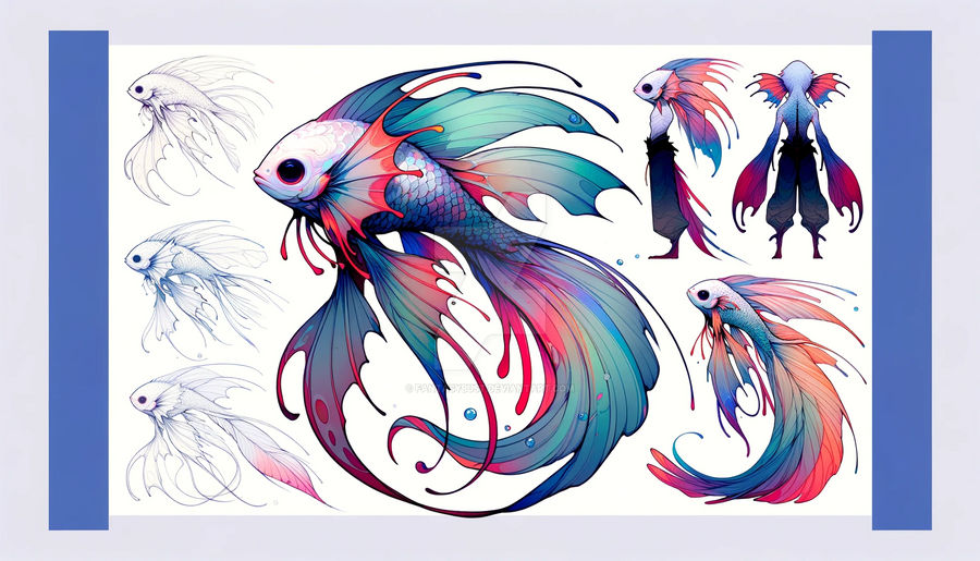 Fanatsy Fish Gills Fantasy Fish 0102 - Adoptable OPEN by FantasyBust on DeviantArt