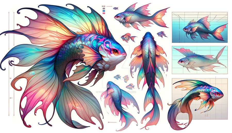 Fanatsy Fish Gills Fantasy Fish 0111 - Adoptable OPEN by FantasyBust on DeviantArt