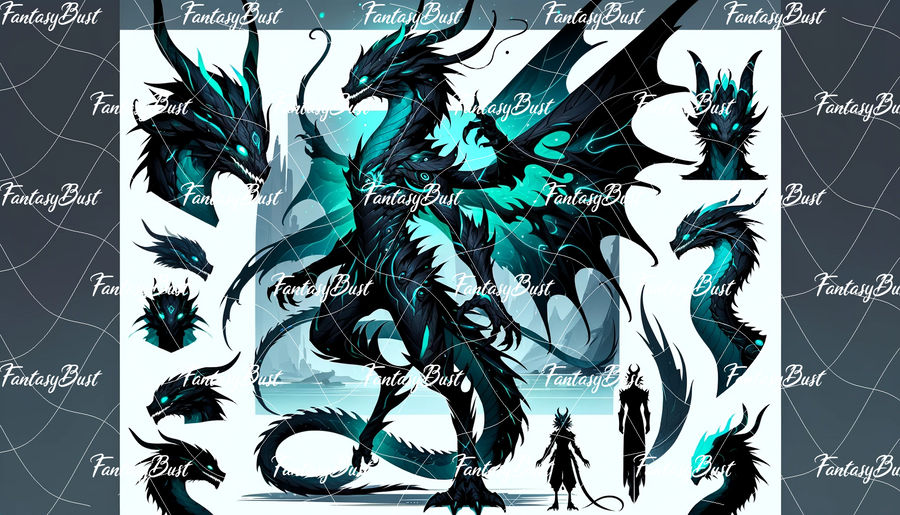 Fantasy Dragon 0148 - Adoptable OPEN by FantasyBust on DeviantArt