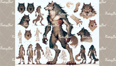 Fantasy Wolf 208 - Adoptable OPEN