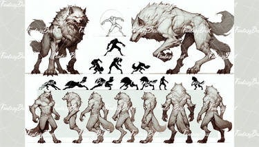 Evolution of Werewolf Anatomy by sugarpoultry on DeviantArt