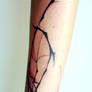 Abstract graphic tattoo