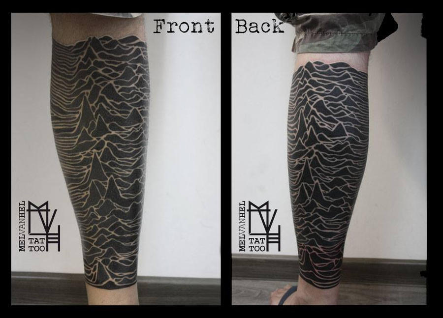 Joy Division album cover, leg tattoo by ElectronicSin on DeviantArt
