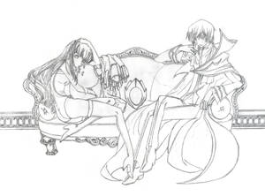 Lelouch and C.C. - Pencil