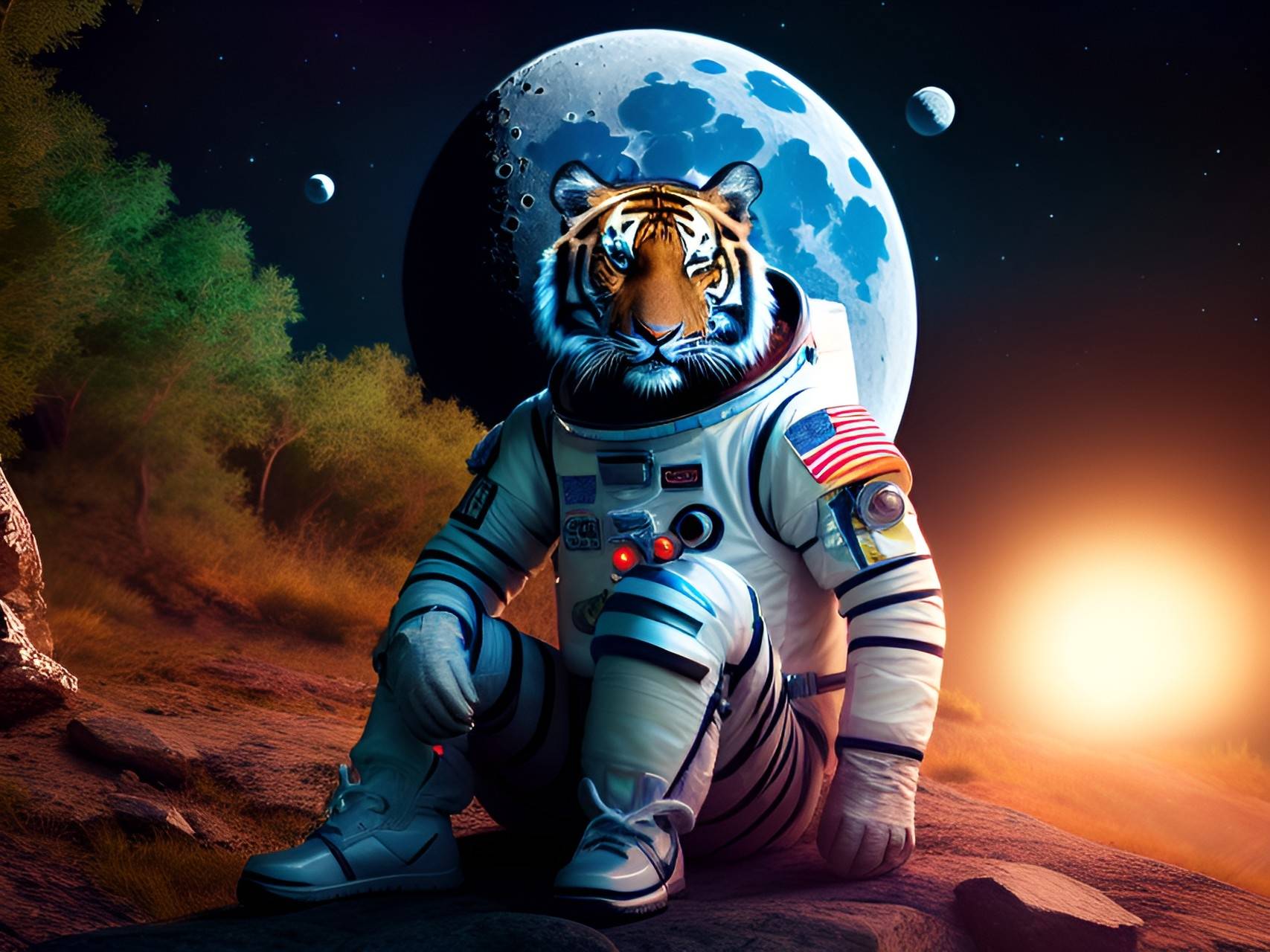 Space Tiger by GuacyAI on DeviantArt
