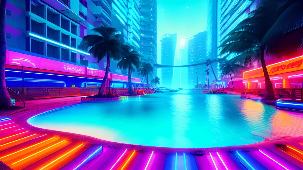 Cyberpunk Pool by GuacyAI on DeviantArt